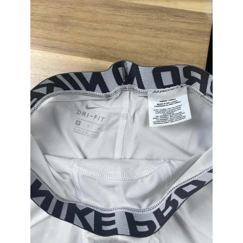 Nike Pro Dri-FIT Training Tights Compression Athletic White Kids‎ Medium